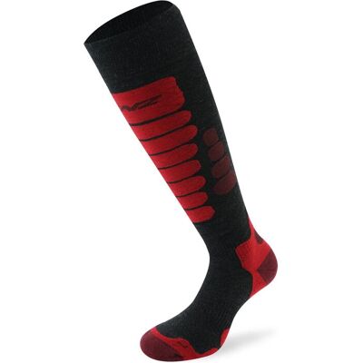 Lenz Skiing 3.0 Socken - Unisex, Schwarz-Grau-Rot, Größe 39-41 Lenz Skiing 3.0 Socken - Unisex, Schwarz-Grau-Rot, Größe 39-41