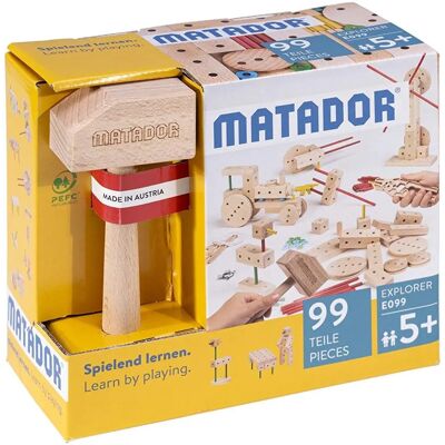 Matador Explorer E099 Wooden Construction Set - 99 Pieces - Develops Creativity Matador Explorer E099 Wooden Construction Set - 99 Pieces - Develops Creativity