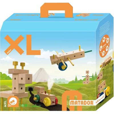 Matador 21151 - Maker Mxl Drewniany Zestaw Konstrukcyjny 350 Elementów - Zabawka konstrukcyjna Matador 21151 - Maker Mxl Drewniany Zestaw Konstrukcyjny 350 Elementów - Zabawka konstrukcyjna