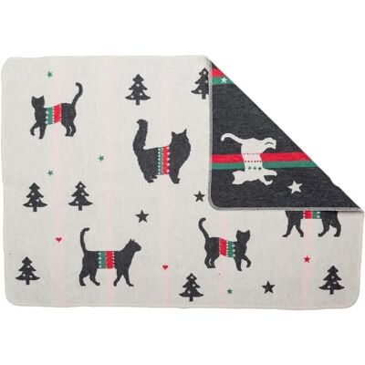 David Fussenegger - Xmas Silhouettes - Rohweiß - Pet Blanket David Fussenegger - Xmas Silhouettes - Rohweiß - Pet Blanket