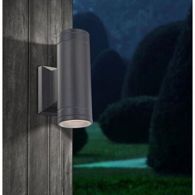 Zewnętrzna lampa ścienna Globo Gantar 32028-2 - Aluminium, LED 5W, IP44 Zewnętrzna lampa ścienna Globo Gantar 32028-2 - Aluminium, LED 5W, IP44