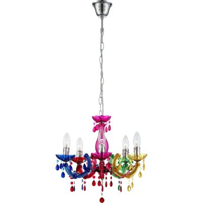 Iluminación de techo GLOBO 63118-5 - diseño elegante, E14, comedor Iluminación de techo GLOBO 63118-5 - diseño elegante, E14, comedor