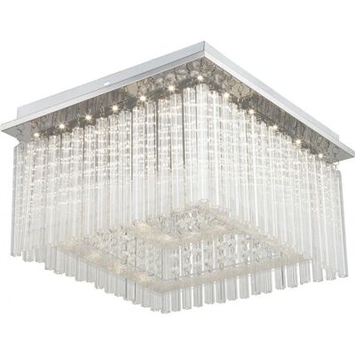 Lustre LED Globo Vince - 21W, Chrome, 36cm - Publicité Lustre LED Globo Vince - 21W, Chrome, 36cm - Publicité