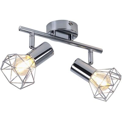 Globo Xara Deckenlampe - 2 E14 Chrom Spots Globo Xara Deckenlampe - 2 E14 Chrom Spots