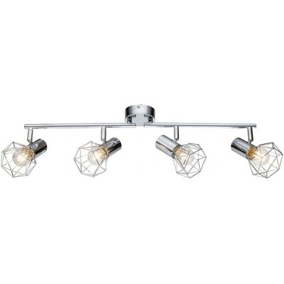 Globo Lighting Xara I Chrom-Leiste mit 4 Lampen Globo Lighting Xara I Chrom-Leiste mit 4 Lampen