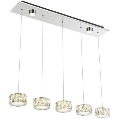 GLOBO Lampada a sospensione Amur - LED 48W 3700lm Cromo GLOBO Lampada a sospensione Amur - LED 48W 3700lm Cromo