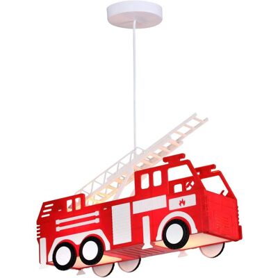 Globo Feuerwehrauto Hängeleuchte - Bunt, 2 Flammig, 120cm Globo Feuerwehrauto Hängeleuchte - Bunt, 2 Flammig, 120cm