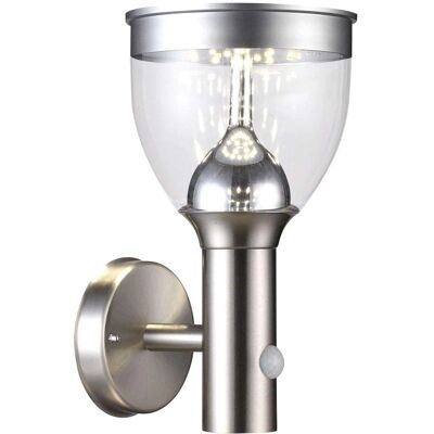 Applique Solare Globo 33435 Acciaio Inox Luce Bianca 550lm IP44 Applique Solare Globo 33435 Acciaio Inox Luce Bianca 550lm IP44