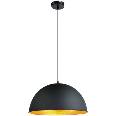 Globo Lighting Lenn Schwarze Metall Pendellampe - E27 - 41cm Globo Lighting Lenn Schwarze Metall Pendellampe - E27 - 41cm