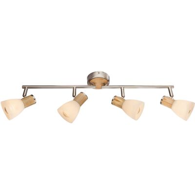 Globo GYLFI Lighting Rail - 4-Spot Metal Nickel E14 Globo GYLFI Lighting Rail - 4-Spot Metal Nickel E14