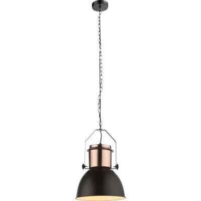 Lámpara colgante Globo Kutum - Negro - 26,5cm - Estilo Industrial Lámpara colgante Globo Kutum - Negro - 26,5cm - Estilo Industrial