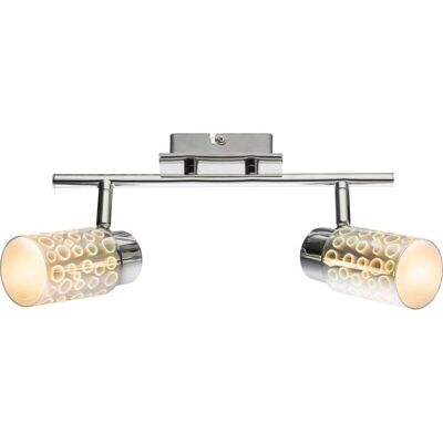 Globo 56124-2 Chrome 3D Vetro Plafoniera LED Globo 56124-2 Chrome 3D Vetro Plafoniera LED