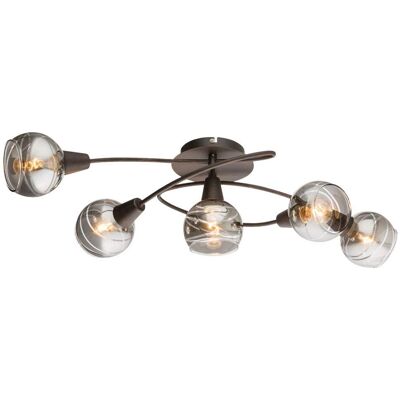 Globo Lighting Isla Bronzo E14 Lampada Sospensione 5 Luci Globo Lighting Isla Bronzo E14 Lampada Sospensione 5 Luci