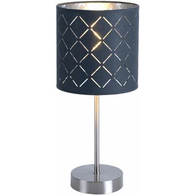 Lampa stołowa Globo Kidal Szara Tkanina - E14 40W Lampa stołowa Globo Kidal Szara Tkanina - E14 40W