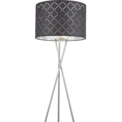 Globo Lighting Clarke Nickel Stehlampe - E27, 60W, Modernes Design Globo Lighting Clarke Nickel Stehlampe - E27, 60W, Modernes Design