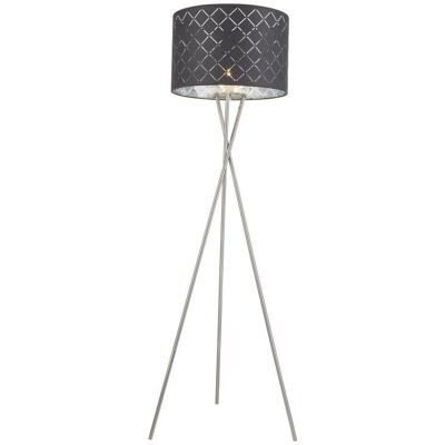 Lámpara de pie Globo Kidal Níquel - E27 - 160cm Lámpara de pie Globo Kidal Níquel - E27 - 160cm