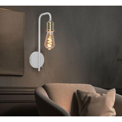 Globo - 15415W - Bianco - Ottone - Lampada a parete Globo - 15415W - Bianco - Ottone - Lampada a parete