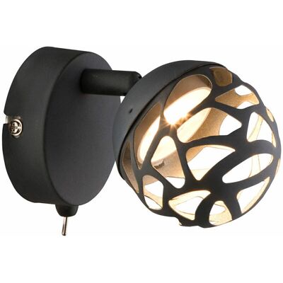 Tecnomat di Bricoman - Lampada da parete 4W - Design metallico sferico Tecnomat di Bricoman - Lampada da parete 4W - Design metallico sferico