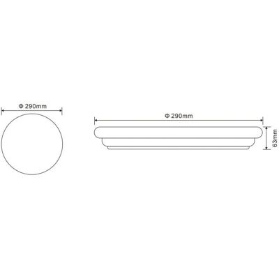 Globo Lighting Tarug Weiße LED Deckenleuchte Globo Lighting Tarug Weiße LED Deckenleuchte