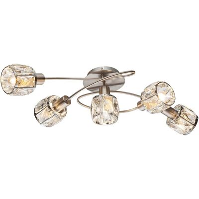 Globo Lighting Kris Nickel E14 5 Spots - Deckenstrahler Globo Lighting Kris Nickel E14 5 Spots - Deckenstrahler