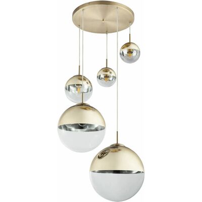 Globo - Lámpara colgante moderna oro - 65cm E27 - Variantes Globo - Lámpara colgante moderna oro - 65cm E27 - Variantes