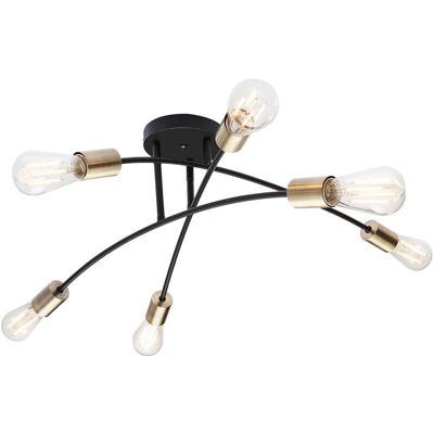 Lámpara de Techo Globo Sarini - 70cm, Negro, E27 Lámpara de Techo Globo Sarini - 70cm, Negro, E27