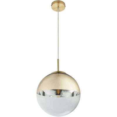 Lámpara colgante Globo Varus - Ajustable 120cm - E27 40W - Vidrio Dorado Lámpara colgante Globo Varus - Ajustable 120cm - E27 40W - Vidrio Dorado