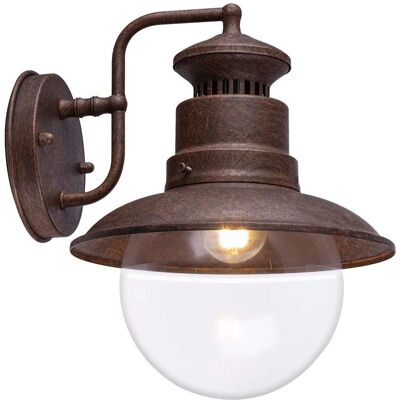 Globo Sella Steel E27 Bronze Wandleuchte - Außenbeleuchtung Globo Sella Steel E27 Bronze Wandleuchte - Außenbeleuchtung