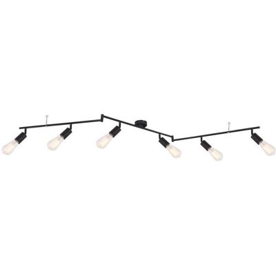 Suspension Martha Noire à 6 Lampes - Spot au Plafond - Publicité Suspension Martha Noire à 6 Lampes - Spot au Plafond - Publicité