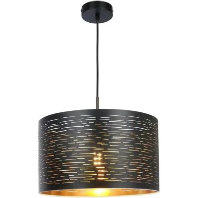Globo Lighting Tunno Pendant Light - Black Metal E27 Globo Lighting Tunno Pendant Light - Black Metal E27