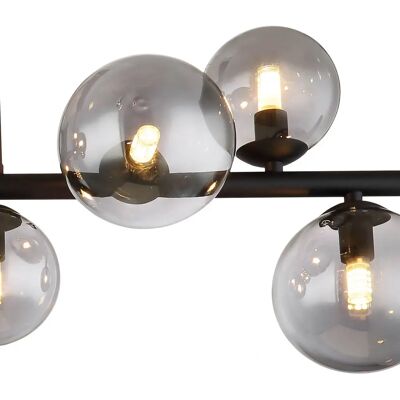 Modern Globo Riha 86cm fekete mennyezeti lámpa - 9 G9 LED Modern Globo Riha 86cm fekete mennyezeti lámpa - 9 G9 LED