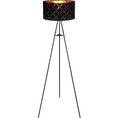 Globo Stehleuchte - Schwarz - E27 - 149cm - Stoffschirm Globo Stehleuchte - Schwarz - E27 - 149cm - Stoffschirm