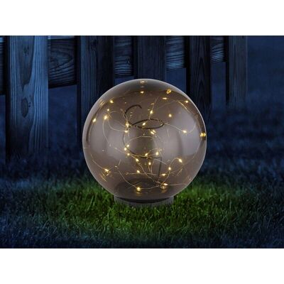 Globo Solar Außenleuchte IP44 - LED 30x0.06W - 3000K - Schwarz/Dunkel Globo Solar Außenleuchte IP44 - LED 30x0.06W - 3000K - Schwarz/Dunkel