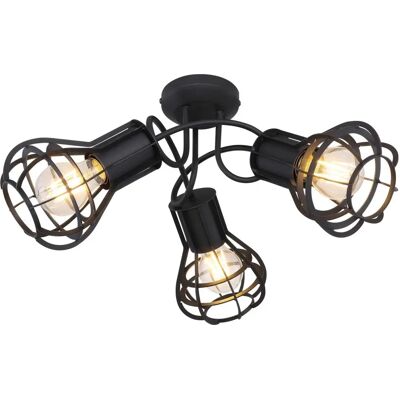 Globo Lighting Clastra Lustre Noir 3 Lampes - Publicité Globo Lighting Clastra Lustre Noir 3 Lampes - Publicité