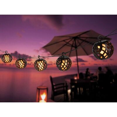 Globo Solar-Außenlampe IP44 98x0,1W LED 1700K Schwarz/Weiß Globo Solar-Außenlampe IP44 98x0,1W LED 1700K Schwarz/Weiß