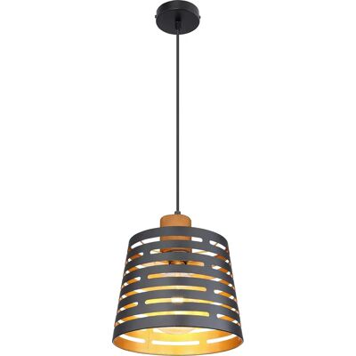 Globo Lighting ABLONA Hängeleuchte - Schwarz & Gold - 25cm Globo Lighting ABLONA Hängeleuchte - Schwarz & Gold - 25cm