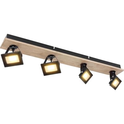 Luz de techo Globo Lighting Joya metal negro LED 4 lámparas - Osvětlení kolejnice Luz de techo Globo Lighting Joya metal negro LED 4 lámparas - Osvětlení kolejnice