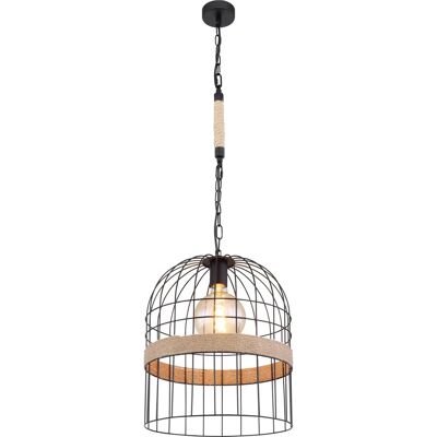 GLOBO 15677H1 Deckenleuchte - Industrielle Drahtkäfig - Höhenverstellbar GLOBO 15677H1 Deckenleuchte - Industrielle Drahtkäfig - Höhenverstellbar