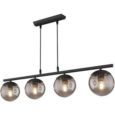 Lámpara Colgante Negra Globo Lighting - 4 Bombillas E27 - Para Dormitorio y Salón Lámpara Colgante Negra Globo Lighting - 4 Bombillas E27 - Para Dormitorio y Salón
