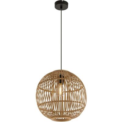 Suspension en Bambou Globo Lighting Hildegard - E27, 30cm - Publicité Suspension en Bambou Globo Lighting Hildegard - E27, 30cm - Publicité