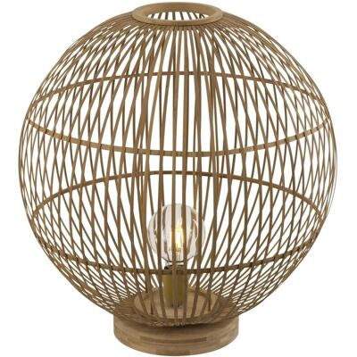 Lampe de table bohème naturelle Globo - E27, 50x50x54cm - Publicité Lampe de table bohème naturelle Globo - E27, 50x50x54cm - Publicité