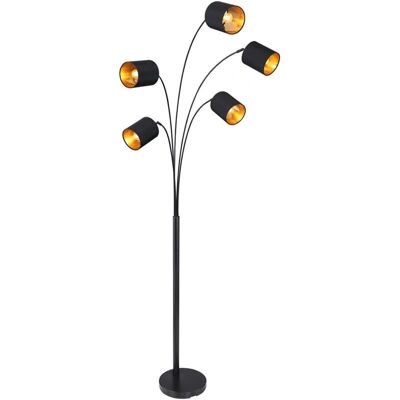 Lámpara de pie Globo Lighting KADDY negra con 5 bombillas E14 Lámpara de pie Globo Lighting KADDY negra con 5 bombillas E14