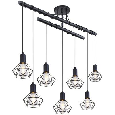 Globo Schwarze Drehbare Deckenleuchte - Metallschwarz - 54802S-7D Globo Schwarze Drehbare Deckenleuchte - Metallschwarz - 54802S-7D