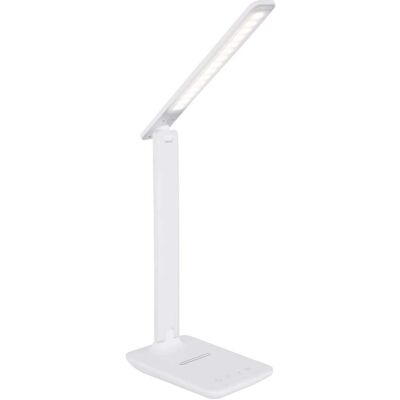 Globo Lighting BULLA Weiß Lederoptik LED Schreibtischlampe Globo Lighting BULLA Weiß Lederoptik LED Schreibtischlampe