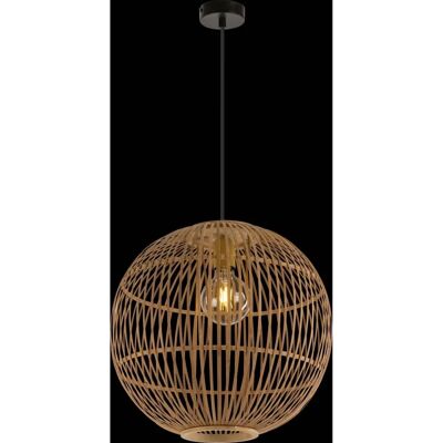 Suspension en bambou Globo Lighting Hildegard - E27 - 40cm - Publicité Suspension en bambou Globo Lighting Hildegard - E27 - 40cm - Publicité