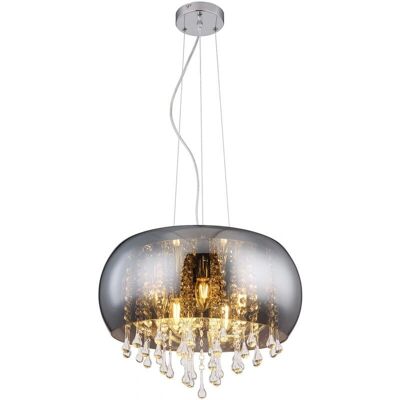 Globo Lighting KALLA Chrome Pendant Lamp - 5 E14 44cm Globo Lighting KALLA Chrome Pendant Lamp - 5 E14 44cm