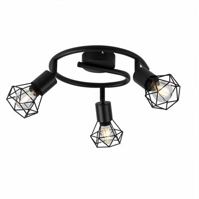 Luce a Sospensione Globo Xara I 54802S-3 Nera Luce a Sospensione Globo Xara I 54802S-3 Nera
