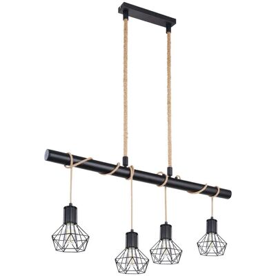 GLOBO 54017-4H Priska Pendant Light - Industrial Nautical Rustic Style GLOBO 54017-4H Priska Pendant Light - Industrial Nautical Rustic Style