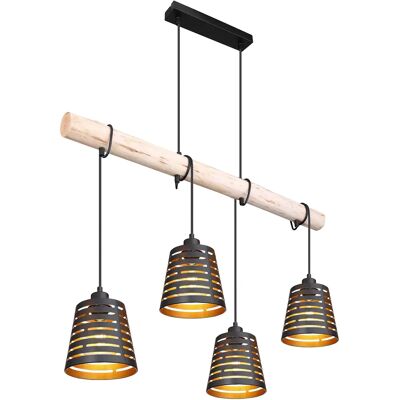 Lámpara colgante Globo Lighting ABLONA - 4 E27 Moderna Negra Lámpara colgante Globo Lighting ABLONA - 4 E27 Moderna Negra