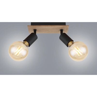 Globo Lighting Josella Trä Brun E27 2 Lampor - Taklampa Globo Lighting Josella Trä Brun E27 2 Lampor - Taklampa